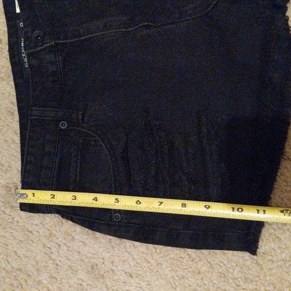 Blackheart High Rise Distressed Denim Juniors Shorts - Picture 8 of 8